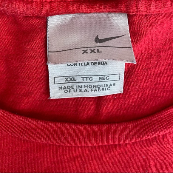 Vintage Y2K Red Nike Valentines Day Just Do It Heart Tee Women’s Size XXL VTG - Picture 5 of 5
